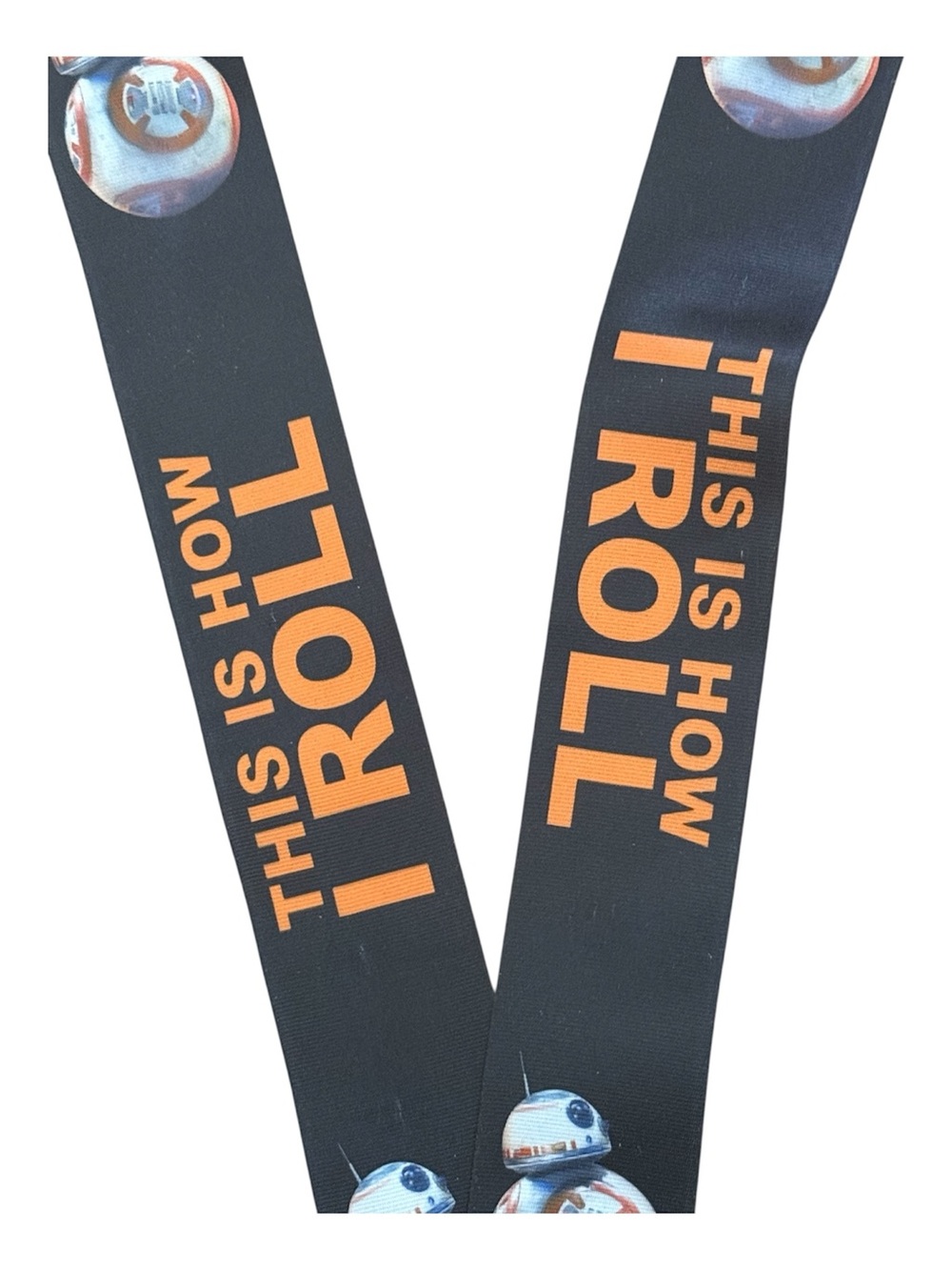 Disney Parks Star Wars "This is How I Roll" Reversible BB-8 & R2-D2 Lanyard